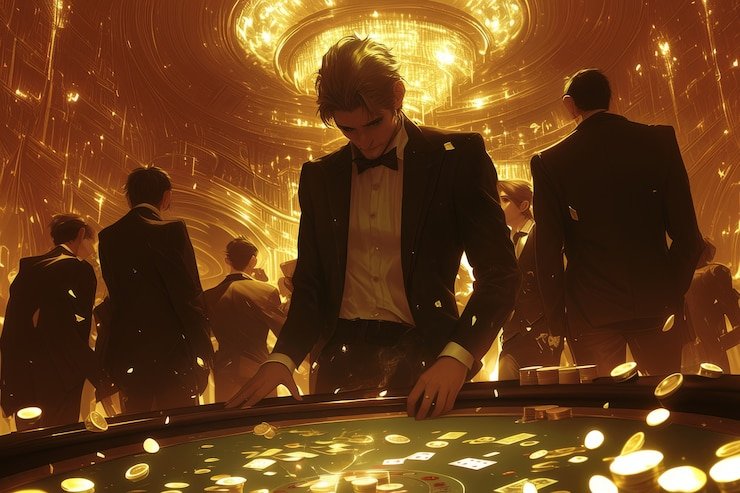 Antarmuka permainan Golden Toad di stadium togel dengan simbol kodok emas dan panel taruhan